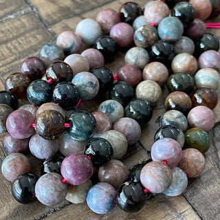 Watermelon Tourmaline Bead Strand - 4mm - 6mm - 8mm