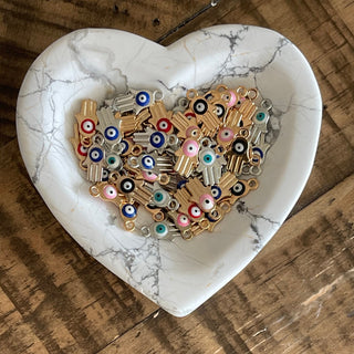 60pc Evil Eye Hamsa Hand Charms