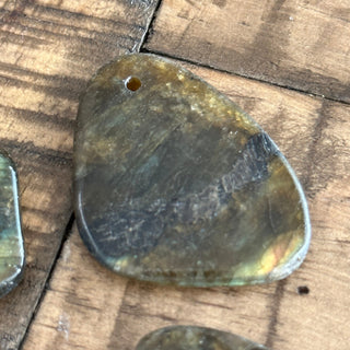 Labradorite Slab Pendants - Drilled