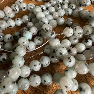 Kiwi/Sesame Jasper Bead Strand - 6mm - 8mm - 10mm