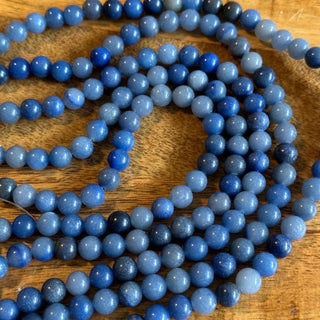 Blue Aventurine Bead Strand - 4mm - 6mm - 8mm - 10mm