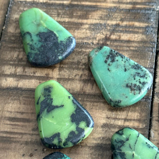 Serpentine Jade Trapezoid Shape Pendants - Drilled