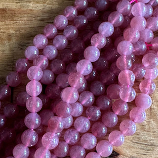 8mm Strawberry Quartz Bead Strand
