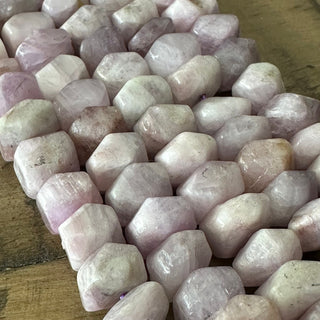 10-13mm Kunzite Faceted Nugget Bead Strands - Half Strand