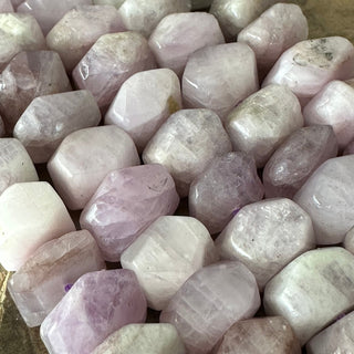 10-13mm Kunzite Faceted Nugget Bead Strands - Half Strand