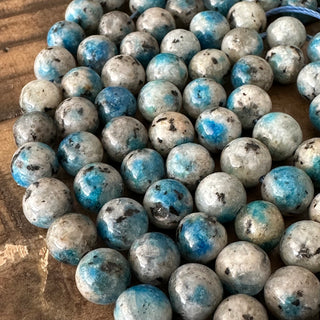 8mm Natural K2 Raindrop Azurite Bead Strands - Amazing Quality