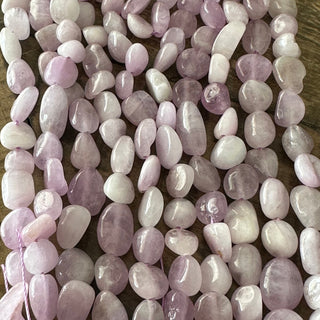 10-15mm Kunzite Tumbled Stone Nugget Bead Strand
