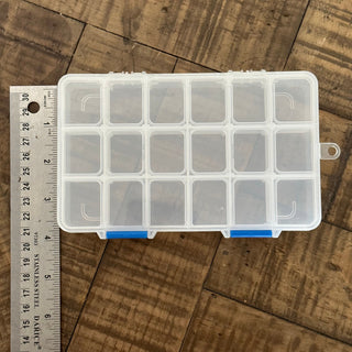 18 Compartment Bead Storage Organizer - Small - Adjustable Compartments - Bead Jewelry