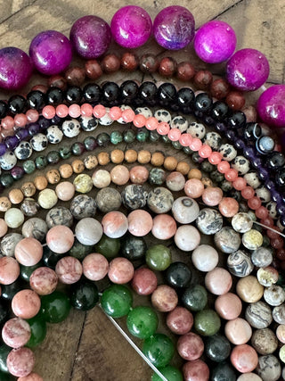 4mm - 12mm Natural Gemstone Mystery Bundle - Full Strands!