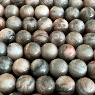 Pink Zebra Jasper Bead Strand - 4mm - 6mm - 8mm