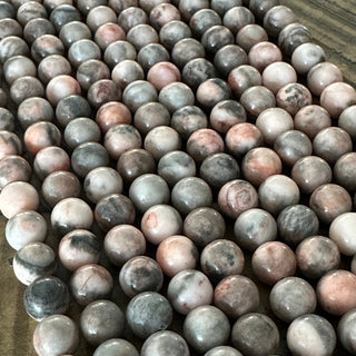 Pink Zebra Jasper Bead Strand - 4mm - 6mm - 8mm