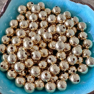 50pc 18k Gold Plated Brass Spacer Beads - 6mm - 8mm