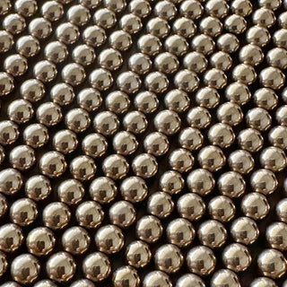 Gold Plated Non-Magnetic Hematite Bead Strand - 4mm - 6mm - 8mm - 10mm