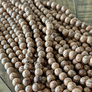 10mm Peru Wood Bead Strand