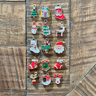15pc Assorted Christmas Charms