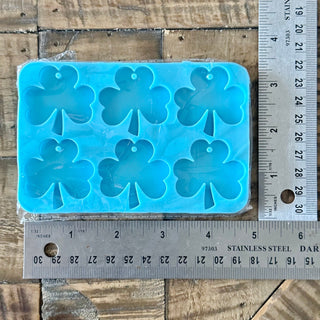 Shamrock Clover Shaped Earring Silicone Mold - Epoxy - Resin - Jewelry Making - St. Patricks Day