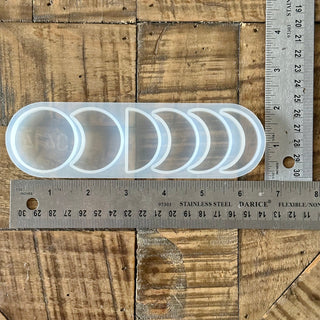 Moon Phases Silicone Mold - Epoxy - Resin - Full Moon - Crescent Moon