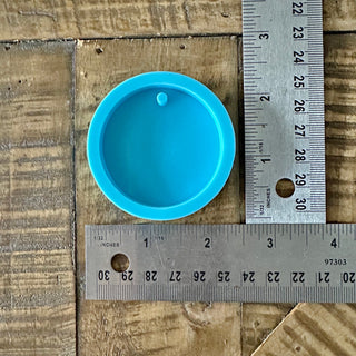 4pc Flat Round Silicone Molds - Keychain - Jewelry - Making