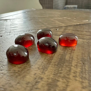 16x12mm Grade AAA Garnet Oval Cabochon