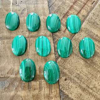 25x18mm Grade A Malachite Cabochon